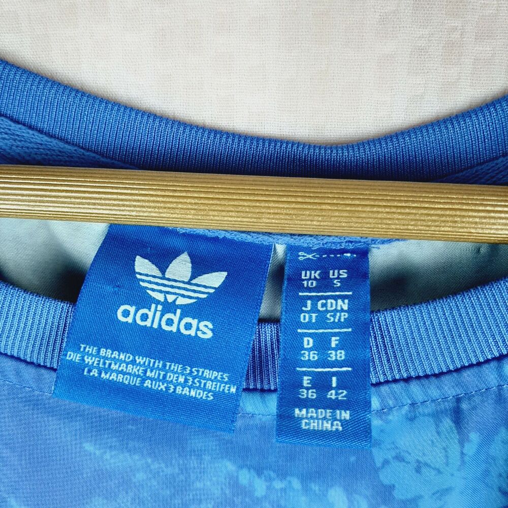 Adidas Women Ocean Elements Tank Top Blue Chiffon Mesh Activewear Top Size S - Picture 6 of 12